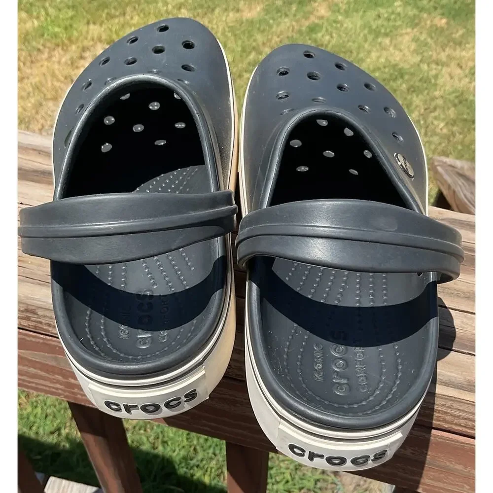Black Classic CROCS CROCBAND MENS 7 Women 9 Waterproof Sandles Slip-On Clog